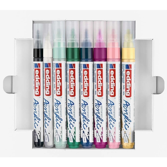 PACK 8 ROTULADORES EDDING ACRYLIC COLORS image 4