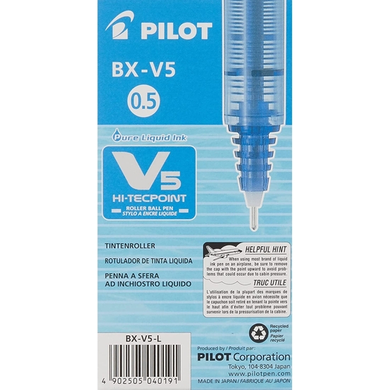 PACK 12 ROTULADOR PILOT V5 AZUL image 4