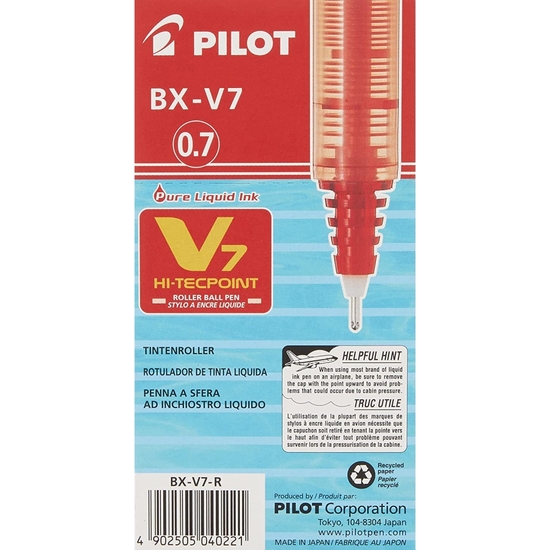 PACK 12 ROTULADOR PILOT V7 ROJO image 4