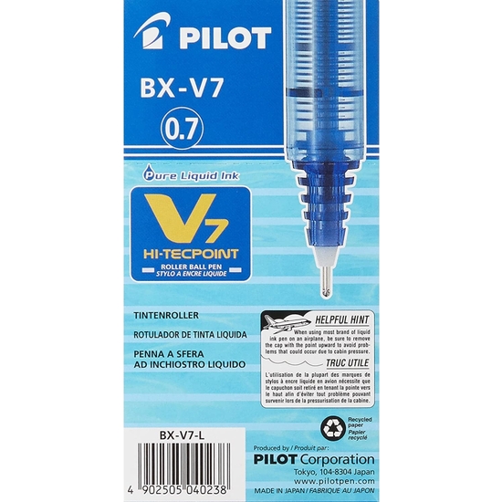 PACK 12 ROTULADOR PILOT V7 AZUL image 3