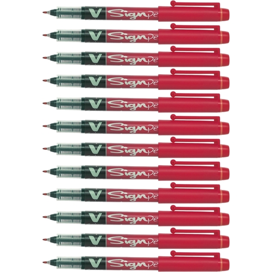 PACK 12 ROTULADOR PILOT SIGNPEN ROJO image 1