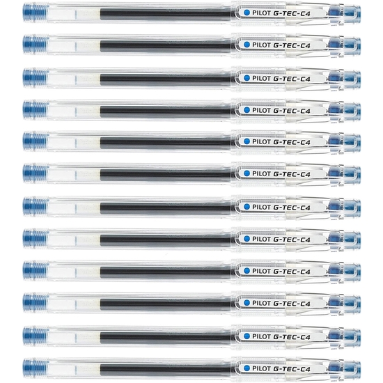 PACK 12 ROTULADOR PILOT G-TEC C4 AZUL image 1