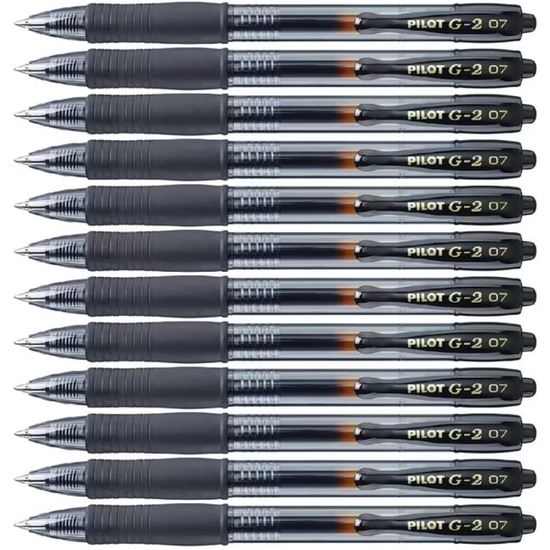 PACK 12 BOLÍGRAFO PILOT G2 NEGRO image 1