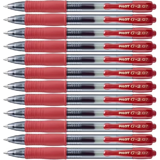 PACK 12 BOLÍGRAFO PILOT G2 ROJO image 1