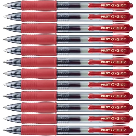 PACK 12 BOLÍGRAFO PILOT G2 ROJO image 1