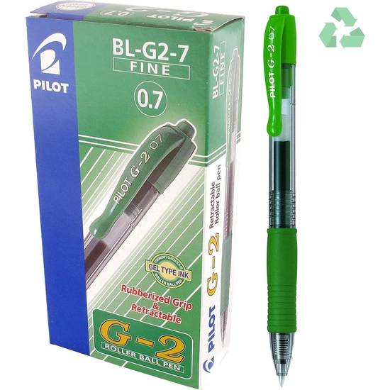 PACK 12 BOLÍGRAFO PILOT G2 VERDE image 0