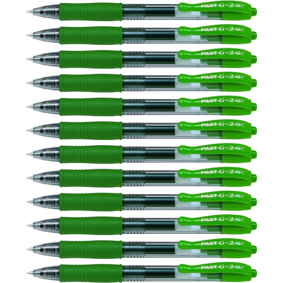 PACK 12 BOLÍGRAFO PILOT G2 VERDE image 1