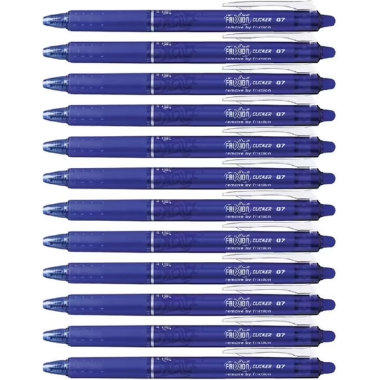 PACK 12 BOLÍGRAFO PILOT FRIXION CLICKER AZUL image 1