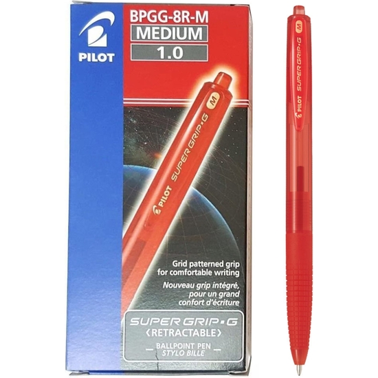 PACK 12 BOLÍGRAFO PILOT SÚPER G ROJO image 0