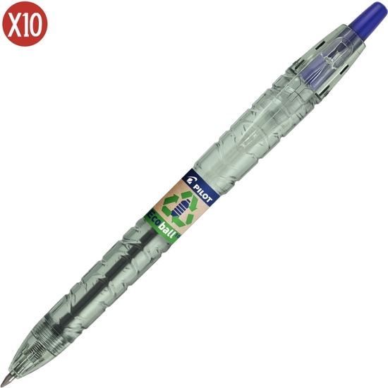 PILOT C/ 10 BOLÍGRAFO ECOBALL AZUL  image 0