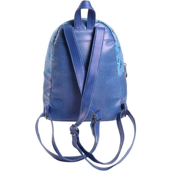 MOCHILA CASUAL MODA POLIPIEL STITCH BLUE image 1