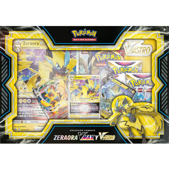 PACK 6 BLISTERS JUEGO CARTAS COLECCIONABLES DEOXYS VMAX & ZERAORA VMAX POKEMON SURTIDO image 1