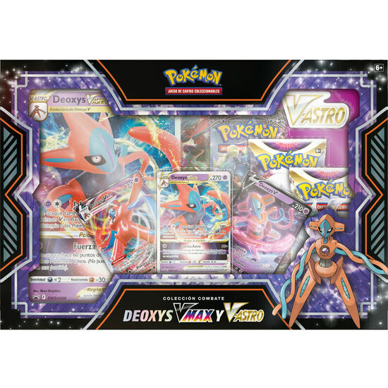 PACK 6 BLISTERS JUEGO CARTAS COLECCIONABLES DEOXYS VMAX & ZERAORA VMAX POKEMON SURTIDO image 2