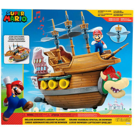 PLAYSET DELUXE AERONAVE BOWSER SUPER MARIO NINTENDO image 0