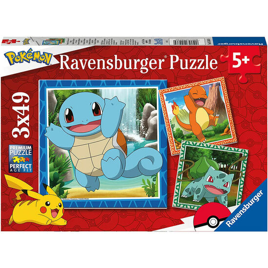 PUZZLE POKEMON 3X49PZS image 0