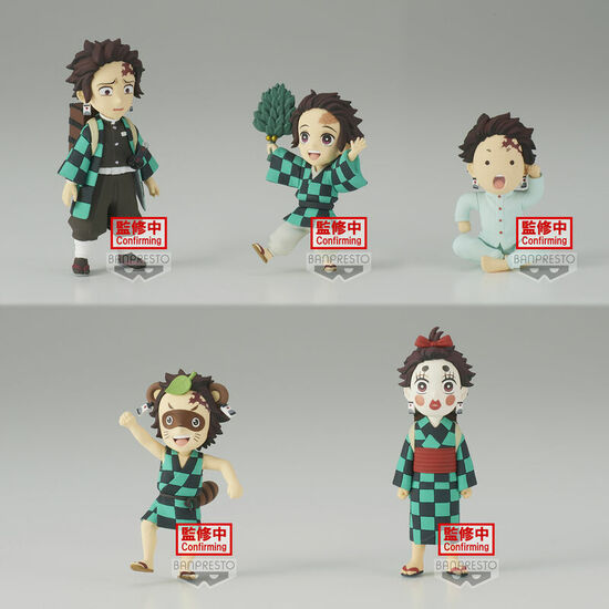 PACK 12 FIGURAS TANJIRO KAMADO DEMON SLAYER KIMETSU NO YAIBA 7CM SURTIDO image 0