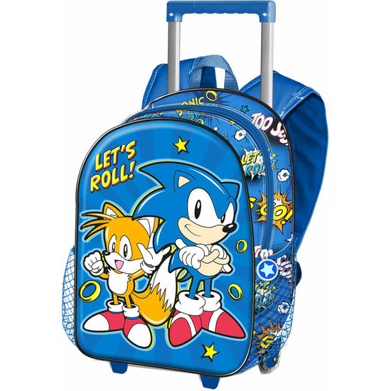TROLLEY 3D LETS ROLL SONIC THE HEDGEHOT 34CM image 0