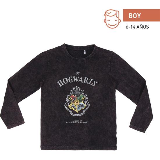 CAMISETA LARGA SINGLE JERSEY HARRY POTTER DARK GRAY image 0