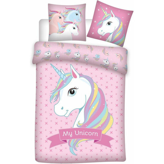 FUNDA NORDICA UNICORNIO CAMA 90 MICROFIBRA image 0