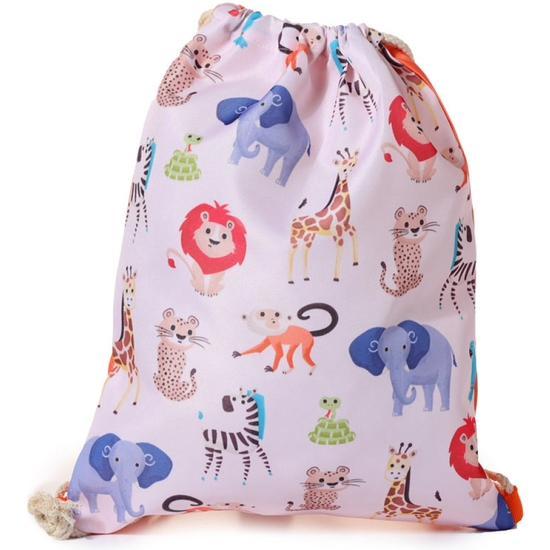 GYMBAG SACO ANIMALES ZOO 42X32 image 0