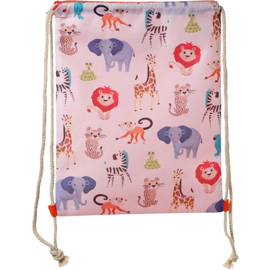 GYMBAG SACO ANIMALES ZOO 42X32 image 3