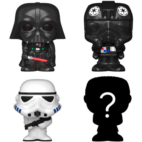 BLISTER 4 FIGURAS BITTY POP STAR WARS DARTH VADER image 1