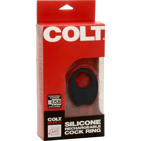 COLT RECHARGEABLE COCK RING BLACK image 1