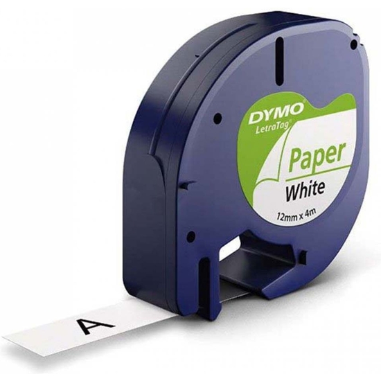 DYMO CINTA LETRATAG PAPEL BLANCO 4MMX12M image 0