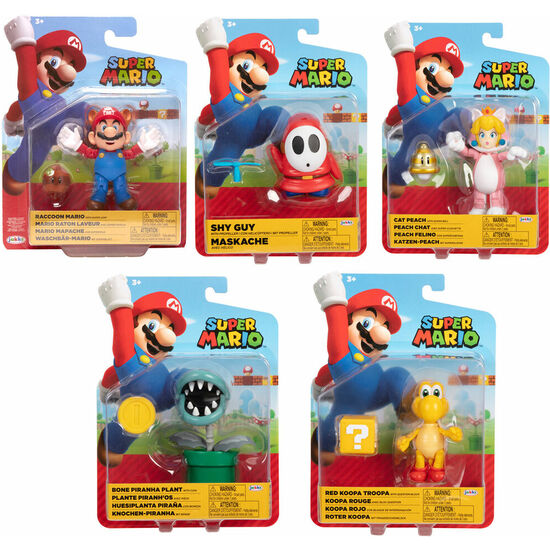 PACK 6 FIGURAS SUPER MARIO WAVE 28 SUPER MARIO NINTENDO 10CM SURTIDO image 0