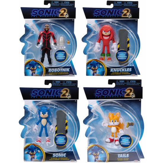 PACK 6 FIGURAS SONIC 2 SONIC THE HEDGEHOG 10CM SURTIDO image 0