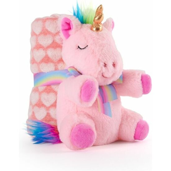 PELUCHE + MANTA SUAVE UNICORNIO LILY 22CM image 0