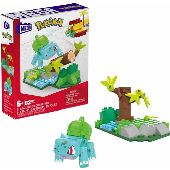 KIT CONSTRUCCION MEGA CONSTRUX BULBASUR FOREST FUN POKEMON 82PZS image 0