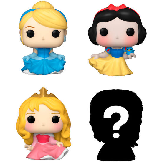 BLISTER 4 FIGURAS BITTY POP DISNEY PRINCESAS CENICIENTA image 1