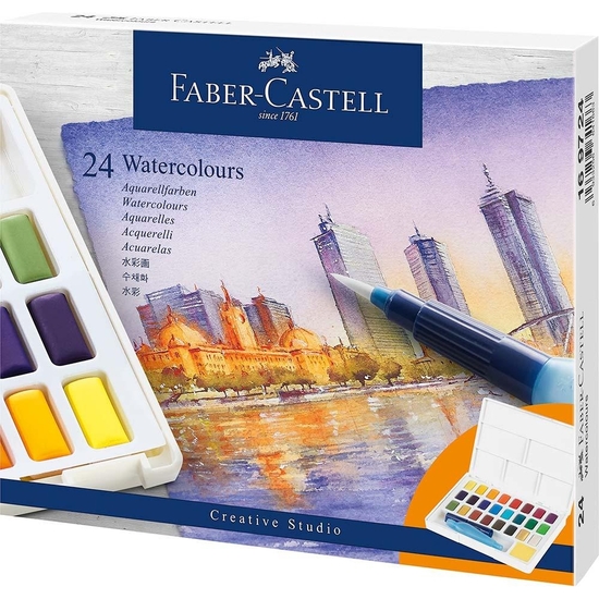 ESTUCHE 24 ACUARELAS FABER-CASTELL image 0