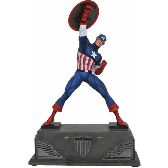 ESTATUA RESINA CAPITAN AMERICA MARVEL 30CM image 0