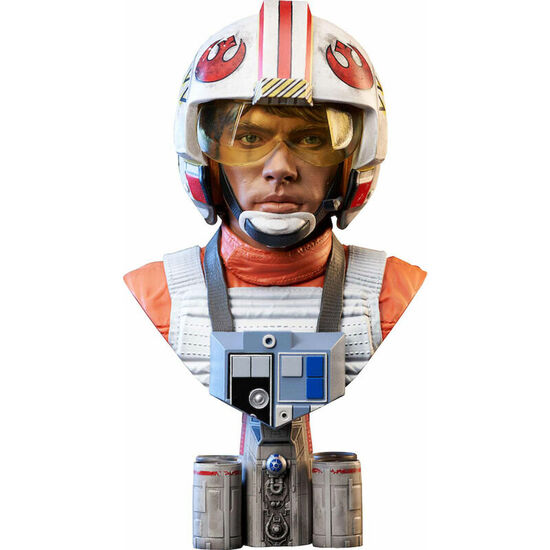 BUSTO PILOTO LUKE SKYWALKER A NEW HOPE STAR WARS 25CM image 0