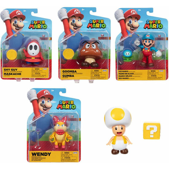 PACK 6 FIGURAS SUPER MARIO WAVE 30 SUPER MARIO BROS 10CM SURTIDO image 0