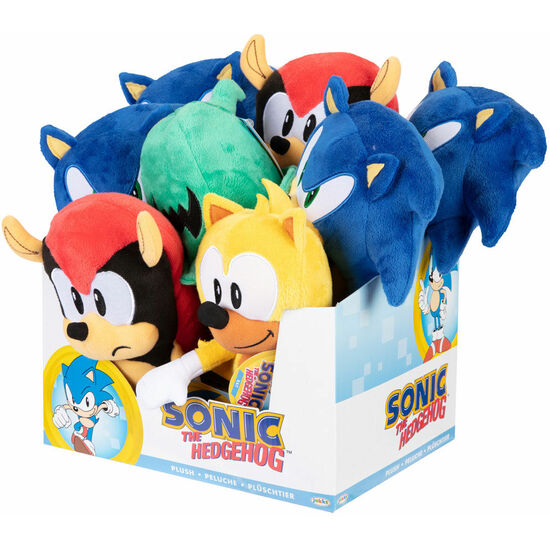 EXPOSITOR 8 PELUCHES WAVE 7 SONIC THE HEDGEHOG 22CM SURTIDO image 1