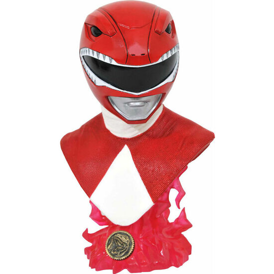 BUSTO RED RANGER MIGHITY MORPHIN POWER RANGERS 25CM image 0