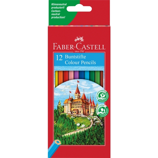 ESTUCHE ROJO 12 LÁPICES COLORS FABER-CASTELL image 0