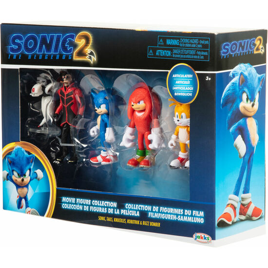 BLISTER 5 FIGURAS SONIC 2 SONIC THE HEDGEHOG 6CM image 0