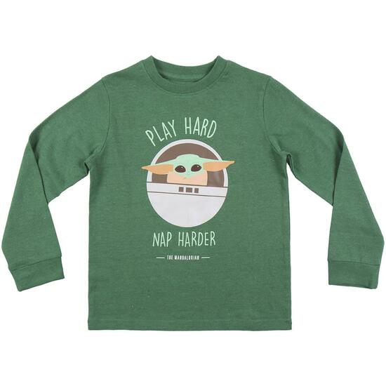 PIJAMA LARGO SINGLE JERSEY THE MANDALORIAN DARK GREEN image 1