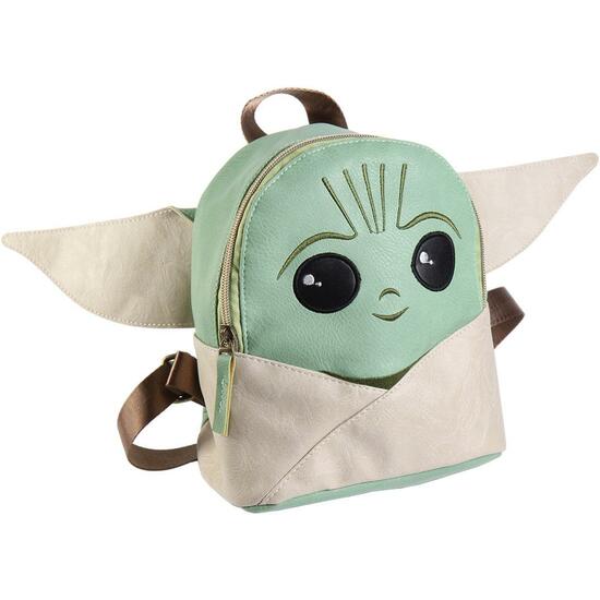 MOCHILA CASUAL MODA POLIPIEL THE MANDALORIAN THE CHILD GREEN image 0