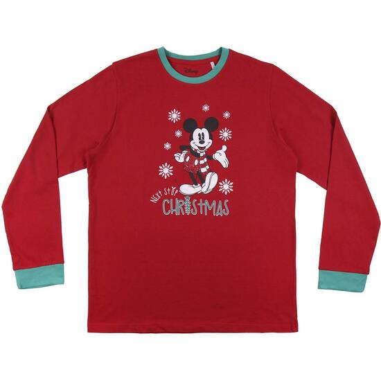 PIJAMA LARGO SINGLE JERSEY MICKEY RED image 1