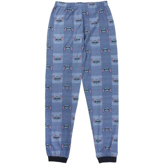 PIJAMA LARGO SINGLE JERSEY STITCH BLUE image 4