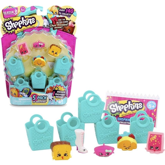 SHOPKINS BLISTER 5 FIGURAS 21X16 image 0