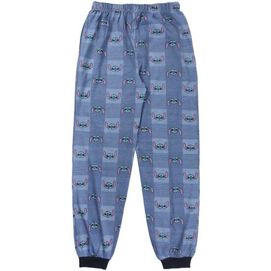 PIJAMA LARGO SINGLE JERSEY STITCH BLUE image 4