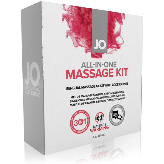 JO ALL IN ONE MASSAGE GIFT SET WHITE image 0