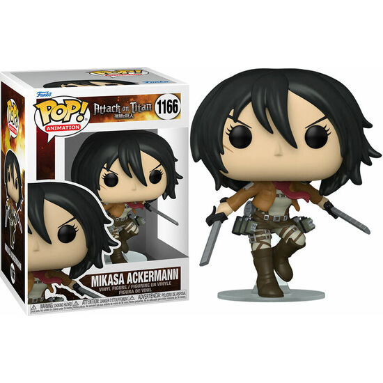 FIGURA POP ATTACK ON TITAN MIKASA ACKERMANN image 0