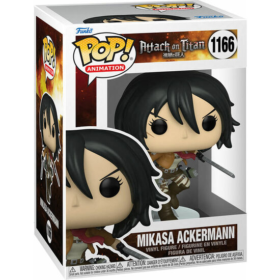 FIGURA POP ATTACK ON TITAN MIKASA ACKERMANN image 2